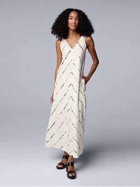 Simply Vera Vera Wang sleeveless linen maxi dress